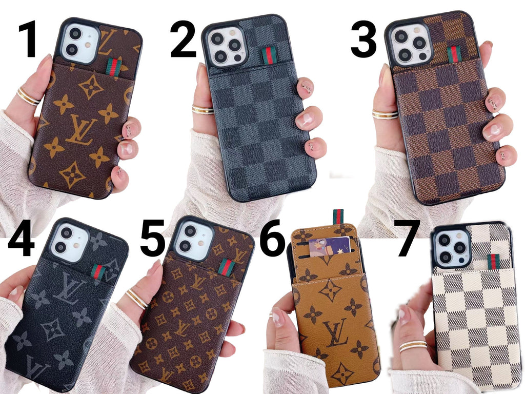 Upcycled Louis Vuitton iPhone 13 Pro Max Wallet Case – Phone Swag