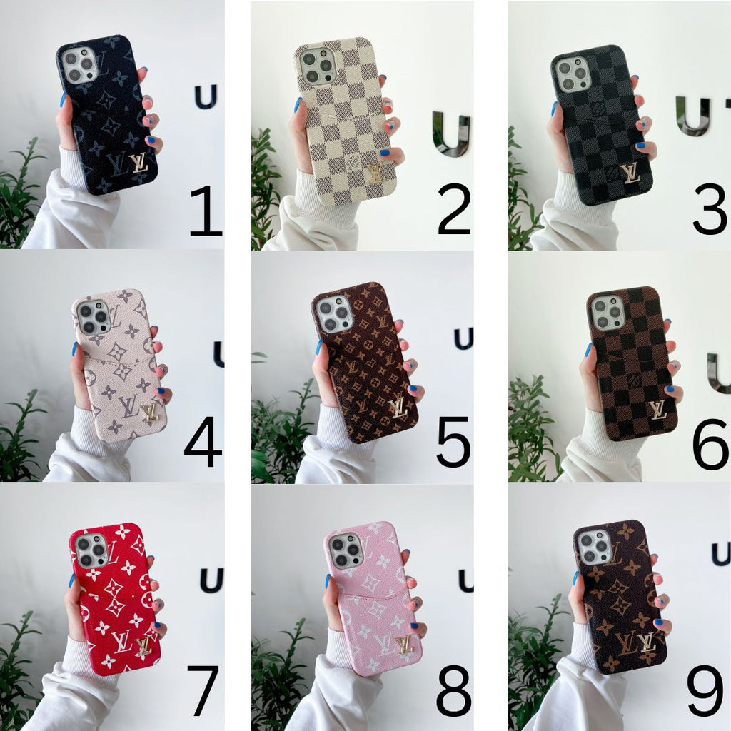 Upcycled Louis Vuitton iPhone 13 Pro wallet phone case – Phone Swag