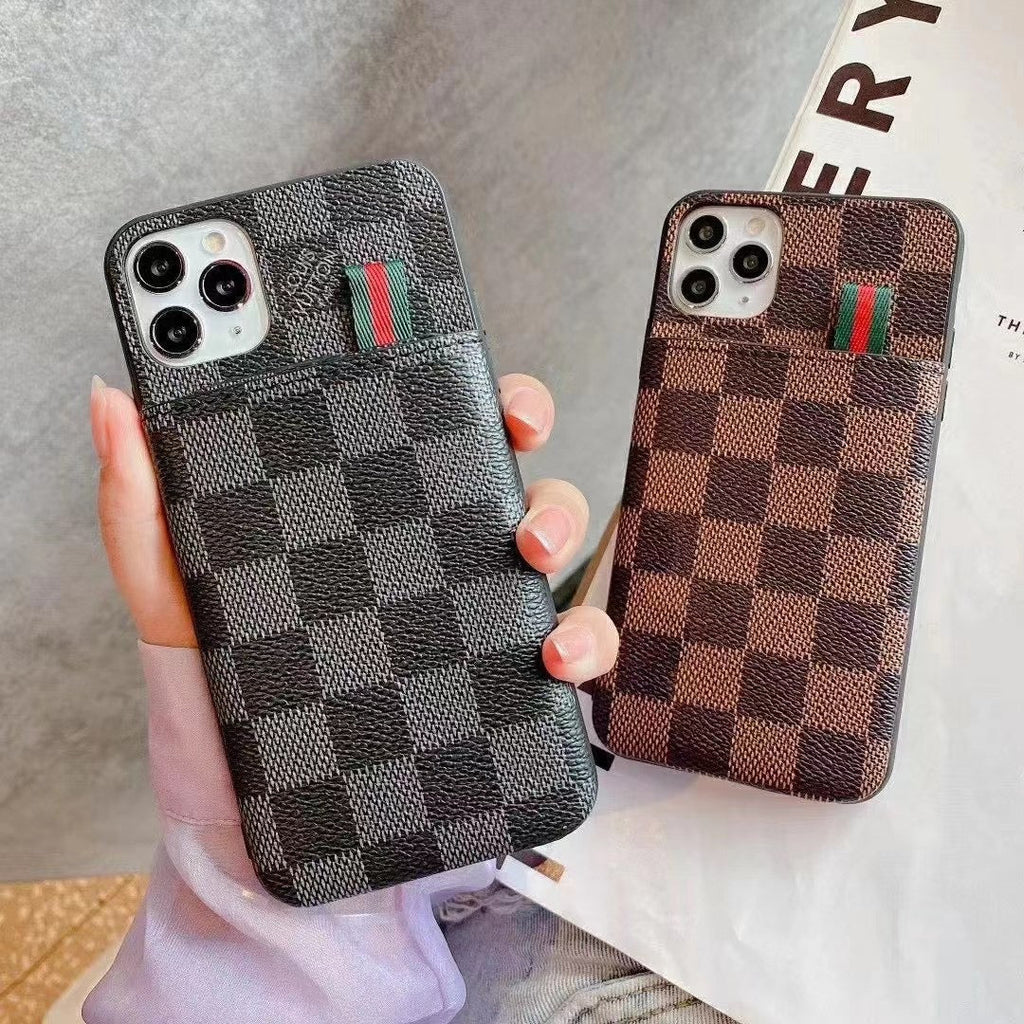 Upcycled Louis Vuitton iPhone 12 Mini wallet phone case – Phone Swag