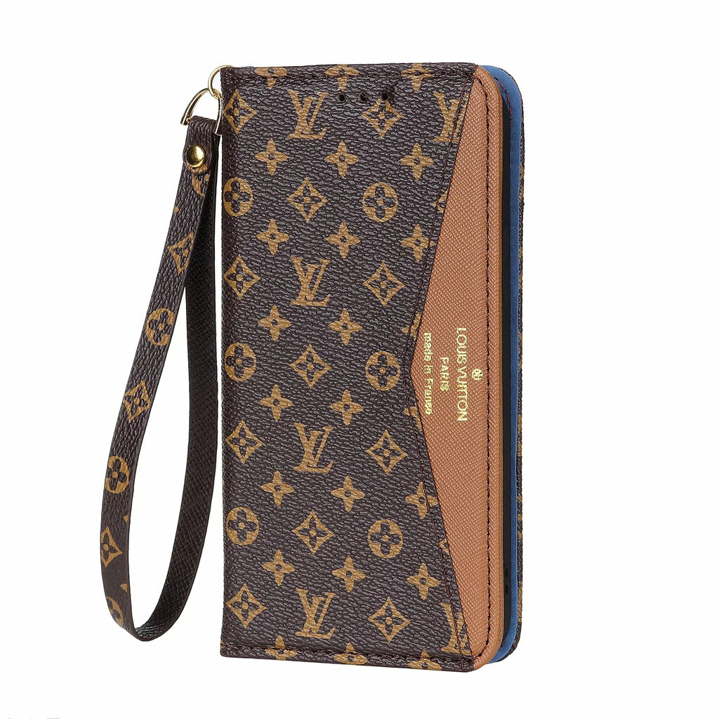 Upcycled Louis Vuitton iPhone 14 wallet phone case – Phone Swag