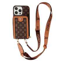 Upcycled Louis Vuitton iPhone 16 Pro Max wallet phone case cover