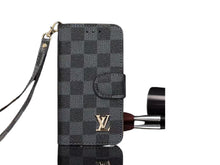 Upcycled Louis Vuitton iPhone 15 Plus wallet phone case