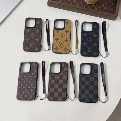 Upcycled Louis Vuitton iPhone 16 Pro wallet phone case