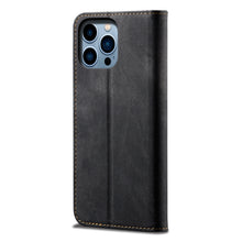 Upcycled leather iPhone 11 wallet phone case