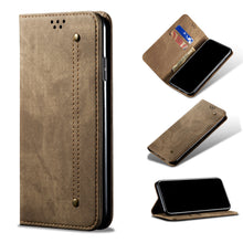 Upcycled leather iPhone 12 Pro Max wallet phone case