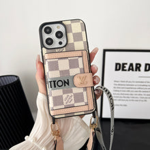 Upcycled Louis Vuitton iPhone 14 wallet phone case