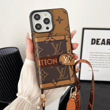 Upcycled Louis Vuitton iPhone 12 wallet phone case