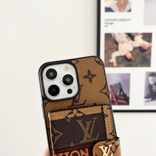 Upcycled Louis Vuitton iPhone 15 Pro Max wallet phone case