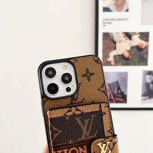 Upcycled Louis Vuitton iPhone 13 wallet phone case