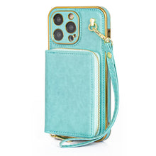 Upcycled iPhone 14 Plus wallet phone case