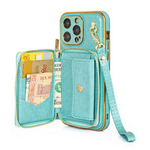 Upcycled iPhone 14 Plus wallet phone case
