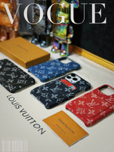 Upcycled Louis Vuitton iPhone 14 wallet phone case