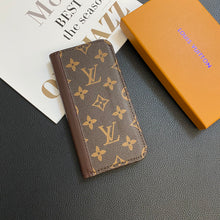 Upcycled Louis Vuitton iPhone 15 Pro wallet phone case