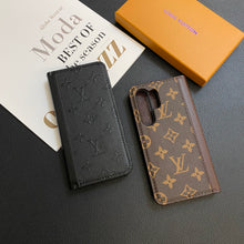 Upcycled Louis Vuitton iPhone 14 Pro wallet phone case