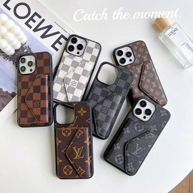 Upcycled Louis Vuitton wallet phone case for Galaxy S24 Plus