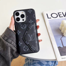 Upcycled Louis Vuitton iPhone 13 Pro Max wallet phone case