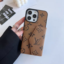 Upcycled Louis Vuitton iPhone 14 wallet phone case