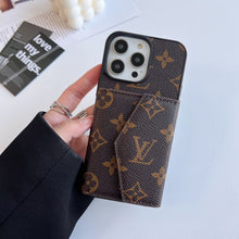 Upcycled Louis Vuitton iPhone 14 wallet phone case