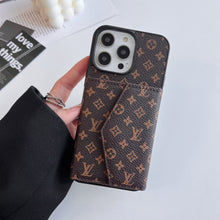 Upcycled Louis Vuitton iPhone 14 wallet phone case