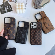 Upcycled Louis Vuitton iPhone XS wallet phone case