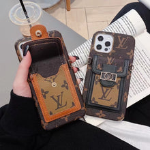 Upcycled Louis Vuitton iPhone 12 wallet phone case