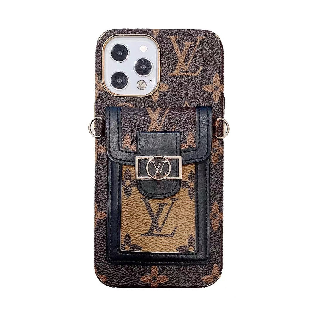 Louis Vuitton Leder Brieftasche Handyhülle für iPhone XS max