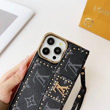 Upcycled Louis Vuitton iPhone 16 Pro wallet phone case cover