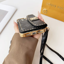 Upcycled Louis Vuitton iPhone 16 wallet phone case