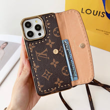 Upcycled Louis Vuitton iPhone 16 Pro wallet phone case cover