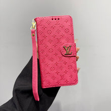 Upcycled Louis Vuitton iPhone 13 Pro Max wallet phone case