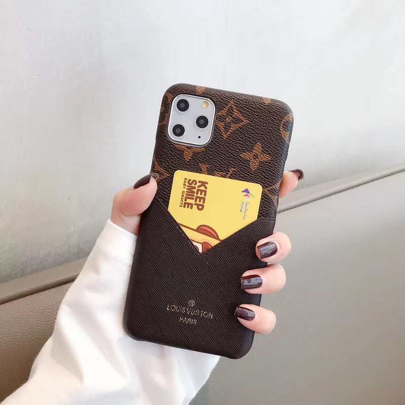 Upcycled Louis Vuitton iPhone 12 Pro Max wallet phone case – Phone Swag