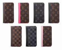 Upcycled Louis Vuitton iPhone 14 Plus wallet phone case