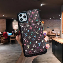 Upcycled Louis Vuitton iPhone 15 wallet phone case