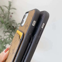 Upcycled Louis Vuitton iPhone 15 Pro Max wallet phone case