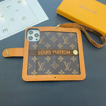 Upcycled Louis Vuitton iPhone 15 Pro Max wallet phone case