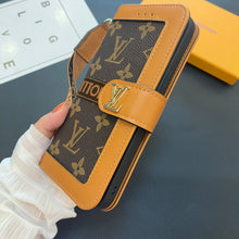 Upcycled Louis Vuitton iPhone 12 Pro wallet phone case