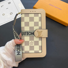 Upcycled Louis Vuitton iPhone 12 Pro wallet phone case