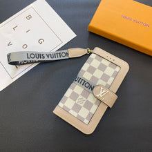 Upcycled Louis Vuitton iPhone 15 Pro Max wallet phone case