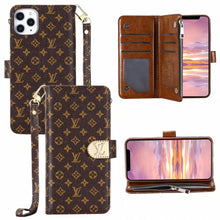 Upcycled Louis Vuitton iPhone 12 Pro Max wallet phone case