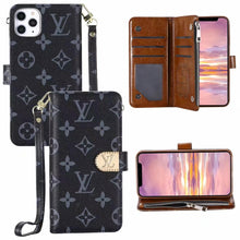 Upcycled Louis Vuitton iPhone 12 wallet phone case