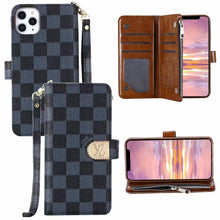 Upcycled Louis Vuitton iPhone 12 Pro Max wallet phone case