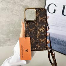 Upcycled Louis Vuitton iPhone 16 Pro wallet phone case cover