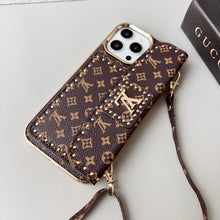 Upcycled Louis Vuitton iPhone 16 Pro wallet phone case cover