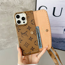 Upcycled Louis Vuitton iPhone 16 Pro wallet phone case cover