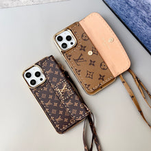 Upcycled Louis Vuitton iPhone 16 Pro wallet phone case cover