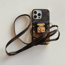 Upcycled Louis Vuitton iPhone 12 Pro wallet phone case