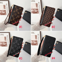 Upcycled Louis Vuitton iPhone 15 Pro wallet phone case