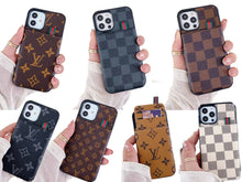 Upcycled Louis Vuitton iPhone 13 Pro phone casesUpcycled Louis Vuitton iPhone 14 Pro wallet phone case