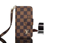 Étui portefeuille en cuir Louis Vuitton pour iPhone 7/8 Plus