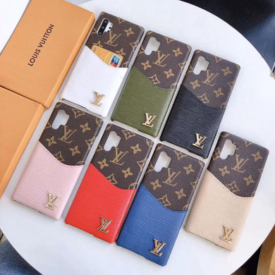 Upcycled Louis Vuitton Galaxy S8 Plus wallet phone case